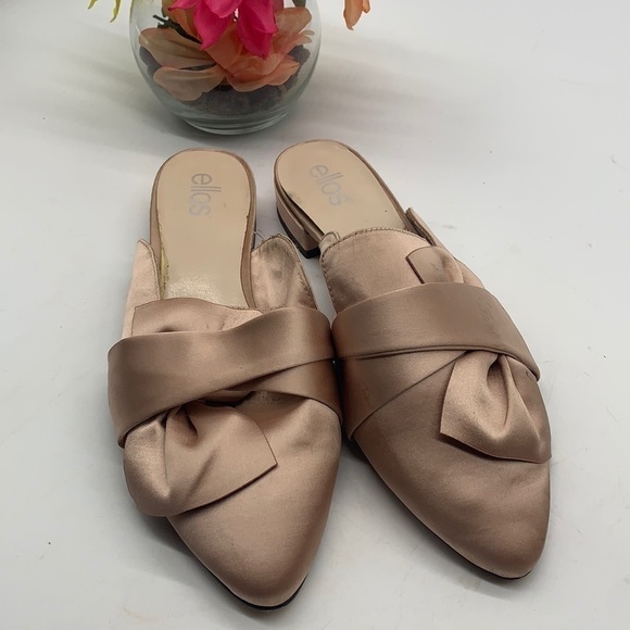 Ellos Satiny Blush Color Slip on Mule Sz 9. BFL0595A - Picture 1 of 8